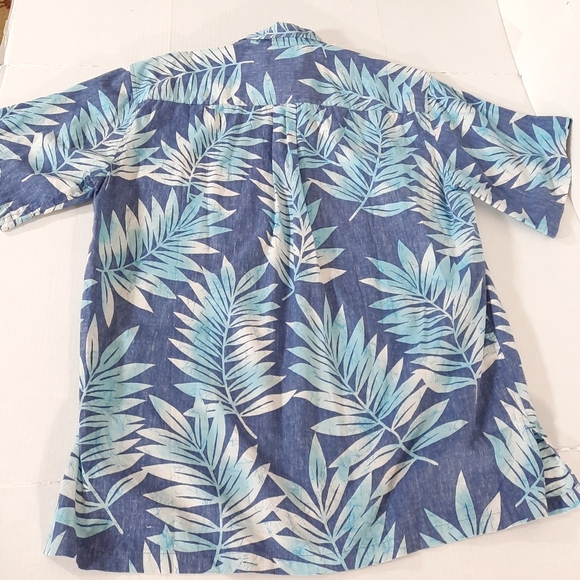 Cooke Street Palm Frond Reverse Print Hawaiian Shirt - Picture 3 of 6